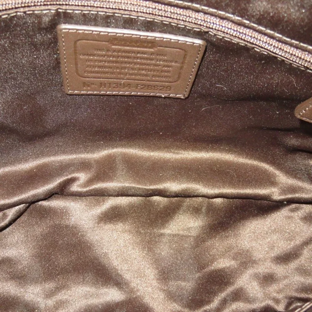 Coach 2013 Legacy Campbell Eva Brown Supple Leather Buckle Flap Crossbody Bag